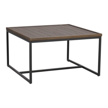 Tmavohnedý konferenčný stolík s doskou z dubového dreva ø 70 cm Deerfield – Rowico - Image 3