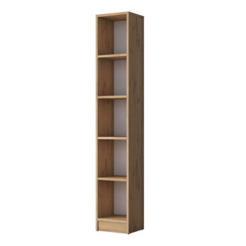 Knižnica v dekore orecha v prírodnej farbe 30x170 cm Allen - Kalune Design - Image 2