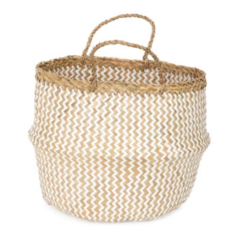 Svetlý úložný košík z morskej trávy Compactor Zic Zac, ⌀ 35 cm - Image 4