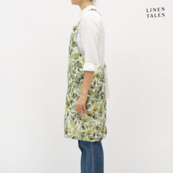 Ľanová zástera Khaki – Linen Tales - Image 3
