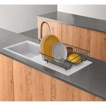 Čierny odkvapávač z antikoro ocele Metaltex Square Lava – Obrázok 2