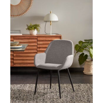Sivá jedálenská stolička Konna – Kave Home - Image 2