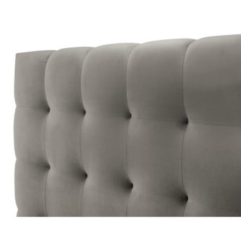 Svetlosivá čalúnená dvojlôžková posteľ s úložným priestorom s roštom 180x200 cm Bali – Cosmopolitan Design - Image 6
