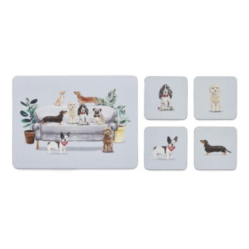 Prestieranie a tácky v súprave 8 ks Curious Dogs – Cooksmart ® - Image 5