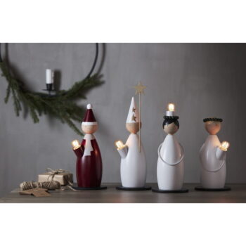 Biela svetelná dekorácia s vianočným motívom ø 12 cm Lucia Classic – Star Trading - Image 5