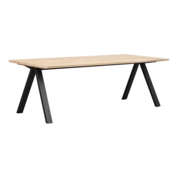 Rozkladací jedálenský stôl s doskou z dubového dreva 220x100 cm Carradale - Rowico - Image 10