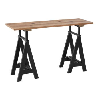 Konzolový stolík s doskou z borovicového dreva v prírodnej farbe 45x130 cm Hampstead – Premier Housewares - Image 2