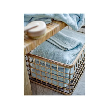 Svetlomodrý froté uterák z Bio bavlny 40x60 cm Comfort – Södahl - Image 2