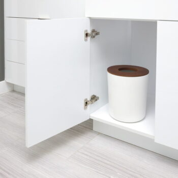 Biely odpadkový kôš iDesign Eco Vanity - Image 5