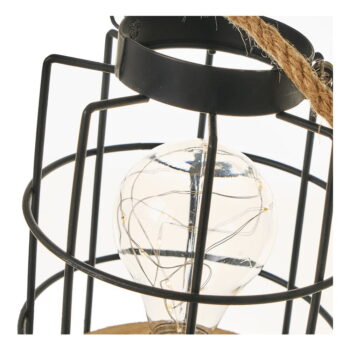 Čierna stolová lampa (výška  20,5 cm) – Casa Selección - Image 5