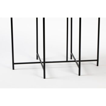 Okrúhly odkladací stolík so sklenenou doskou 43x86 cm Li – White Label – Obrázok 10