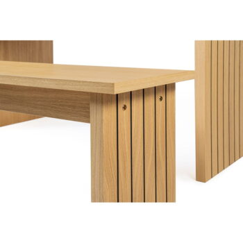Jedálenský stôl s doskou v dubovom dekore 90x160 cm Stripe - Woodman - Image 7