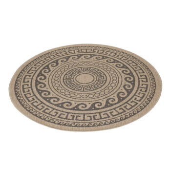 Čierno-béžový okrúhly vonkajší koberec ø 80 cm Comilla – Ayyildiz Carpets - Image 7