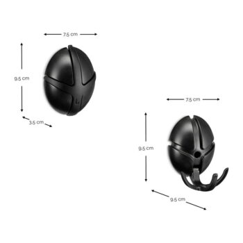 Svetloružový nástenný háčik Tick – Spinder Design - Image 8