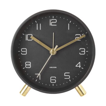 Čierny budík Karlsson Lofty, ø 11 cm - Image 2