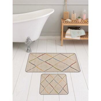 Béžové kúpeľňové predložky v súprave 2 ks 60x100 cm – Mila Home - Image 3