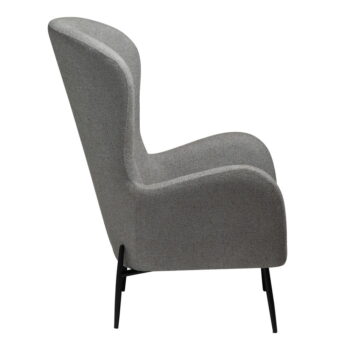 Svetlosivé kreslo z textílie buklé Glam – DAN-FORM Denmark - Image 3