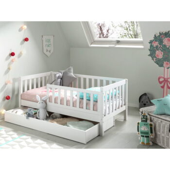 Biela detská posteľ Vipack Junior, 70 x 140 cm - Image 4