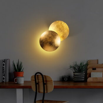 LED nástenné svietidlo v zlatej farbe ø 25 cm Yosma – Opviq lights - Image 2