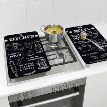 Kryty na sporák z tvrdeného skla v súprave 2 ks 52x30 cm Kitchen Rules – Maximex - Image 4