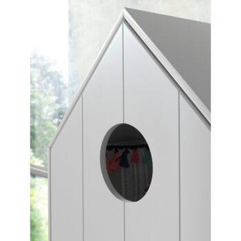Bielo-svetlomodrá otvorená detská šatníková skriňa 173x171,5 cm CASAMI – Vipack – Obrázok 3