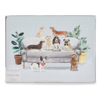 Korkové prestieranie 4 ks 21.5x29 cm Curious Dogs - Cooksmart ® - Image 3