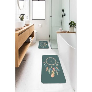 Zelené kúpeľňové predložky v súprave 2 ks 60x100 cm – Mila Home - Image 3