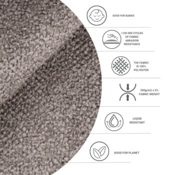 Hnedá boxspring posteľ s úložným priestorom 200x200 cm Malte – Maison de Rêve – Obrázok 4