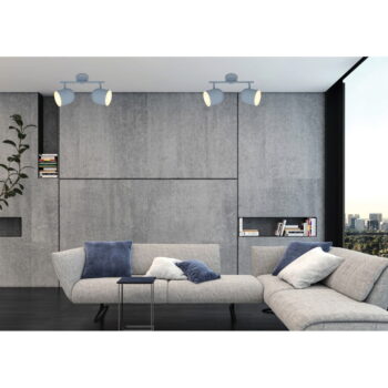 Modré stropné svietidlo s kovovým tienidlom 38x10 cm Azuro – Candellux Lighting - Image 6