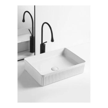 Biele keramické umývadlo 50x34 cm Picobello – Sapho - Image 2