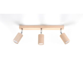 Drevené stropné svietidlo Nice Lamps Ludwik, dĺžka 45 cm - Image 3