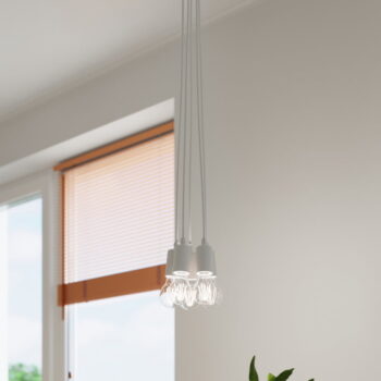 Biele závesné svietidlo ø 25 cm Rene – Nice Lamps – Obrázok 4