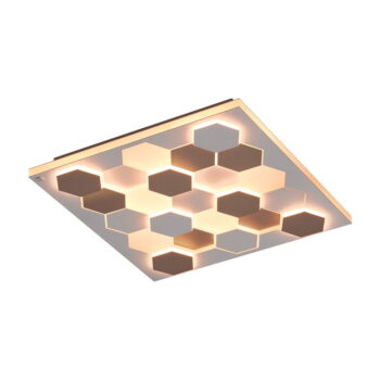Biele LED stropné svietidlo s hlasovým ovládaním/s ovládaním pomocou mobilnej aplikácie s kovovým tienidlom 55x55 cm Cifavo – CINQUE - Image 3