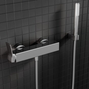 Sprchová nástenná batéria v lesklo striebornej farbe Conca – Ideal Standard - Image 4