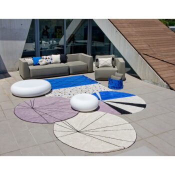 Krémový prateľný ručne tkaný bavlnený okrúhly koberec ø 160 cm Trace Beige – Lorena Canals – Obrázok 7