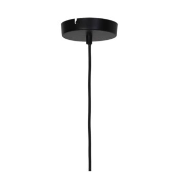Matne čierne závesné svietidlo s kovovým tienidlom ø 50 cm Reilley – Light & Living - Image 6