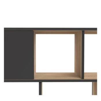 Čierna knižnica v dekore duba 120x147 cm Iconic - TemaHome - Image 10