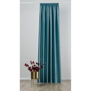 Tyrkysovomodrý zamatový záves 140x260 cm Novara – Mendola Fabrics - Image 3