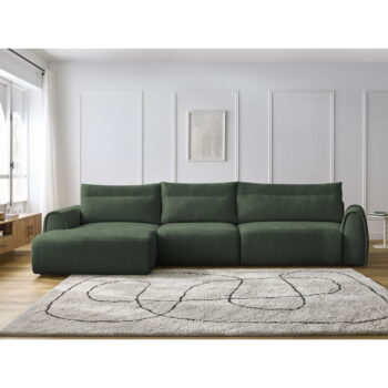 Tmavozelená rohová pohovka Aden – Bobochic Paris - Image 3