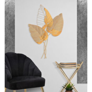 Kovová nástenná dekorácia 53x84,5 cm Autumn Leaf - Mauro Ferretti - Image 2