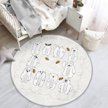 Krémovobiely detský koberec ø 120 cm Comfort – Mila Home - Image 4