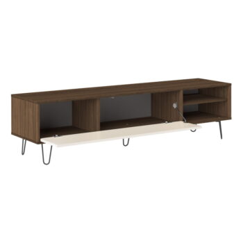 Krémový TV stolík v dekore orecha 165x44 cm Aero - TemaHome – Obrázok 2