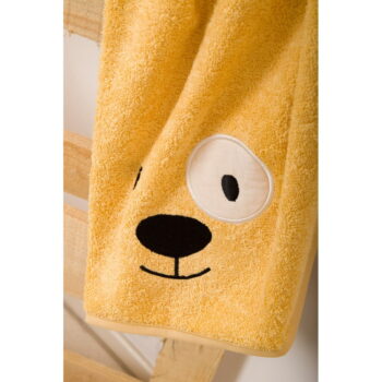 Žltý bavlnený detský uterák 50x75 cm Lucky - Foutastic – Obrázok 4