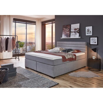 Sivá boxspring posteľ 180x200 cm Kokomo – Rojaplast – Obrázok 2