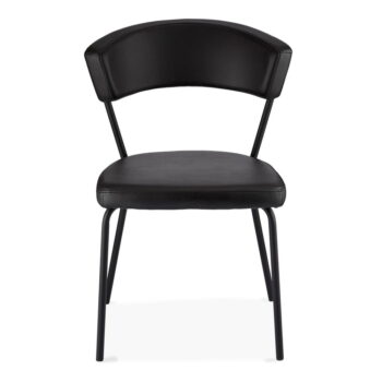 Čierne jedálenské stoličky v súprave 4 ks Preben – Furnhouse - Image 2