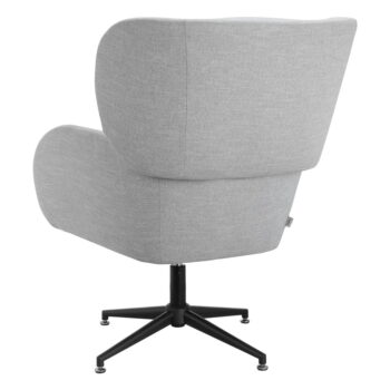 Svetlosivé zamatové kreslo ušiak Vanessa – Støraa - Image 7