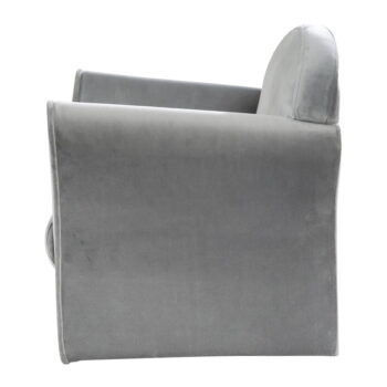 Svetlosivé zamatové detské kresielko Lil Sofa – Roba - Image 2