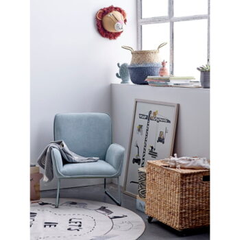 Biely koberec Bloomingville Mini Animals, ø 130 cm – Obrázok 2