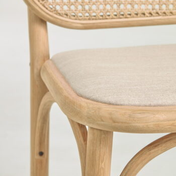 Barová stolička z dubového dreva v prírodnej farbe (výška sedadla 65 cm) Doriane – Kave Home - Image 8