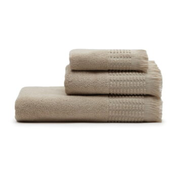 Béžový bavlnený uterák 70x140 cm Veta - Kave Home - Image 2